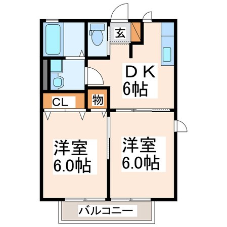 チェルシーコートⅡの物件間取画像